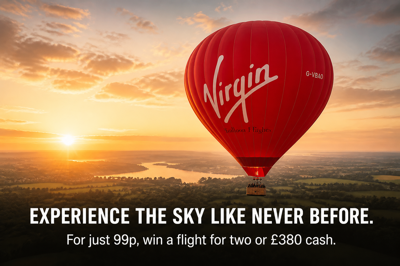 🎈 Win a Virgin Experience Days Hot Air Balloon Flight for Two or a £380 Cash Alternative! 💷