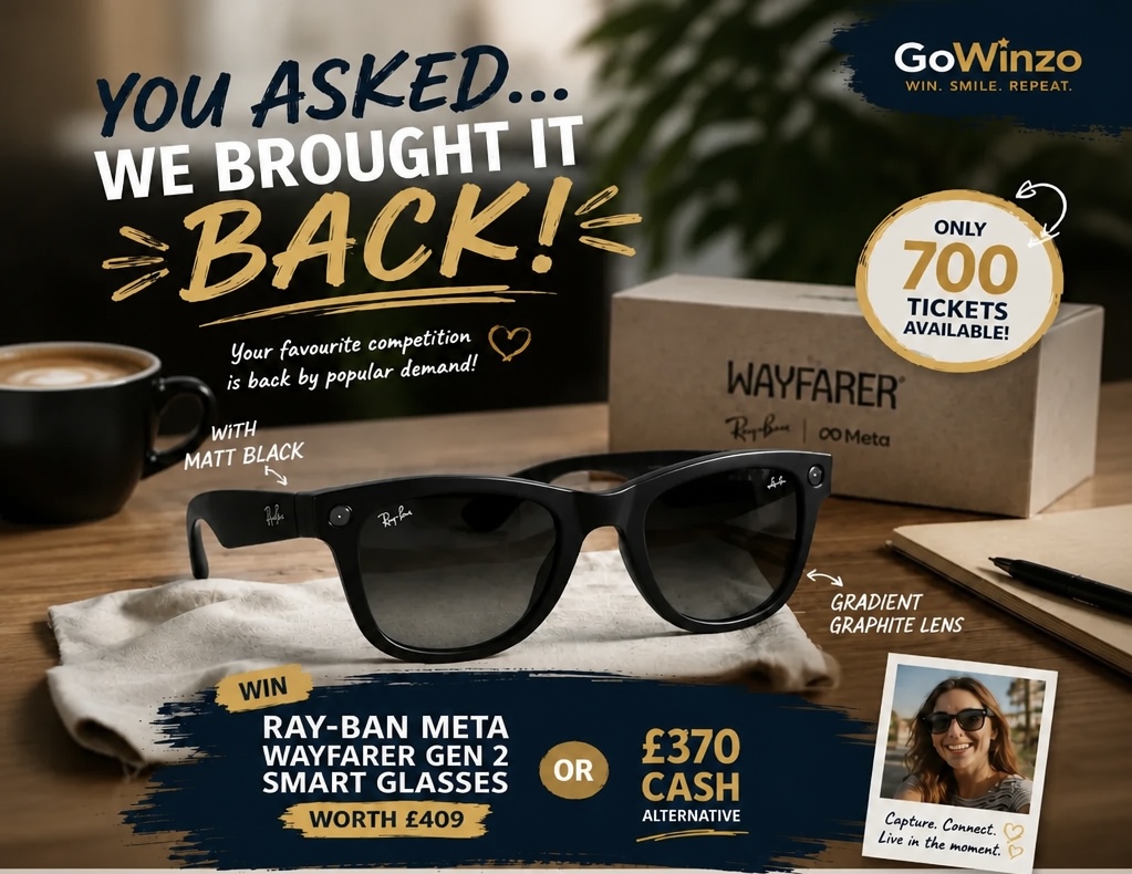 Ray-Ban Meta Smart Glasses Gen 2 or £370 Cash!