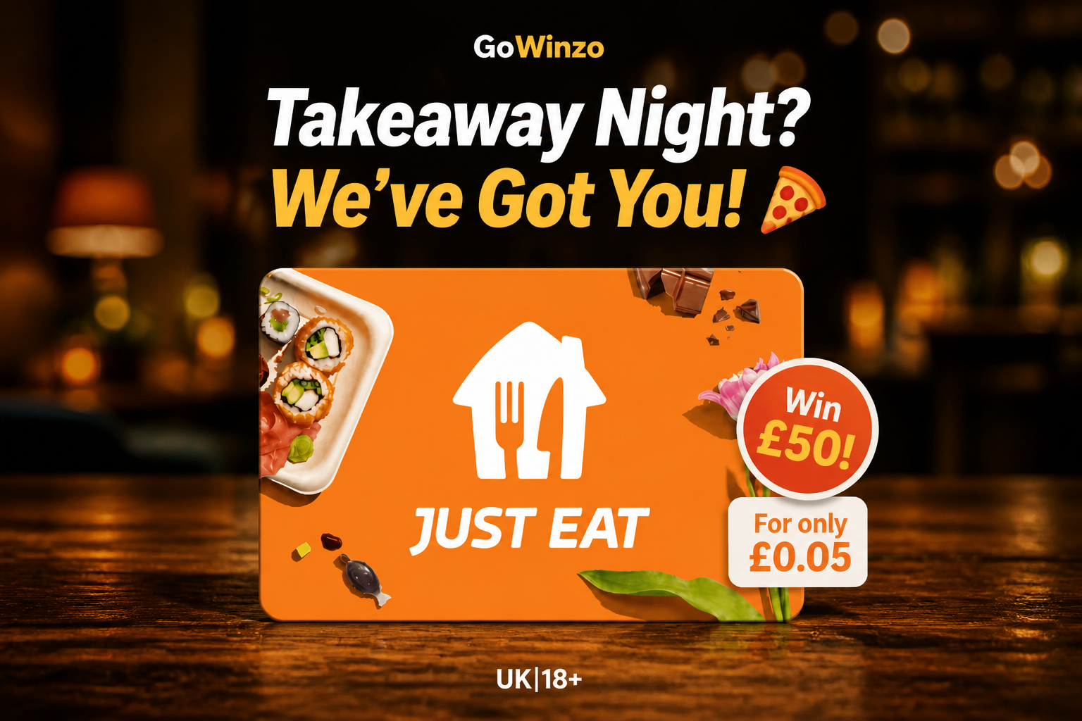 Takeaway Night? We’ve Got You! 🍕 Or Take £50 Cash! 👀