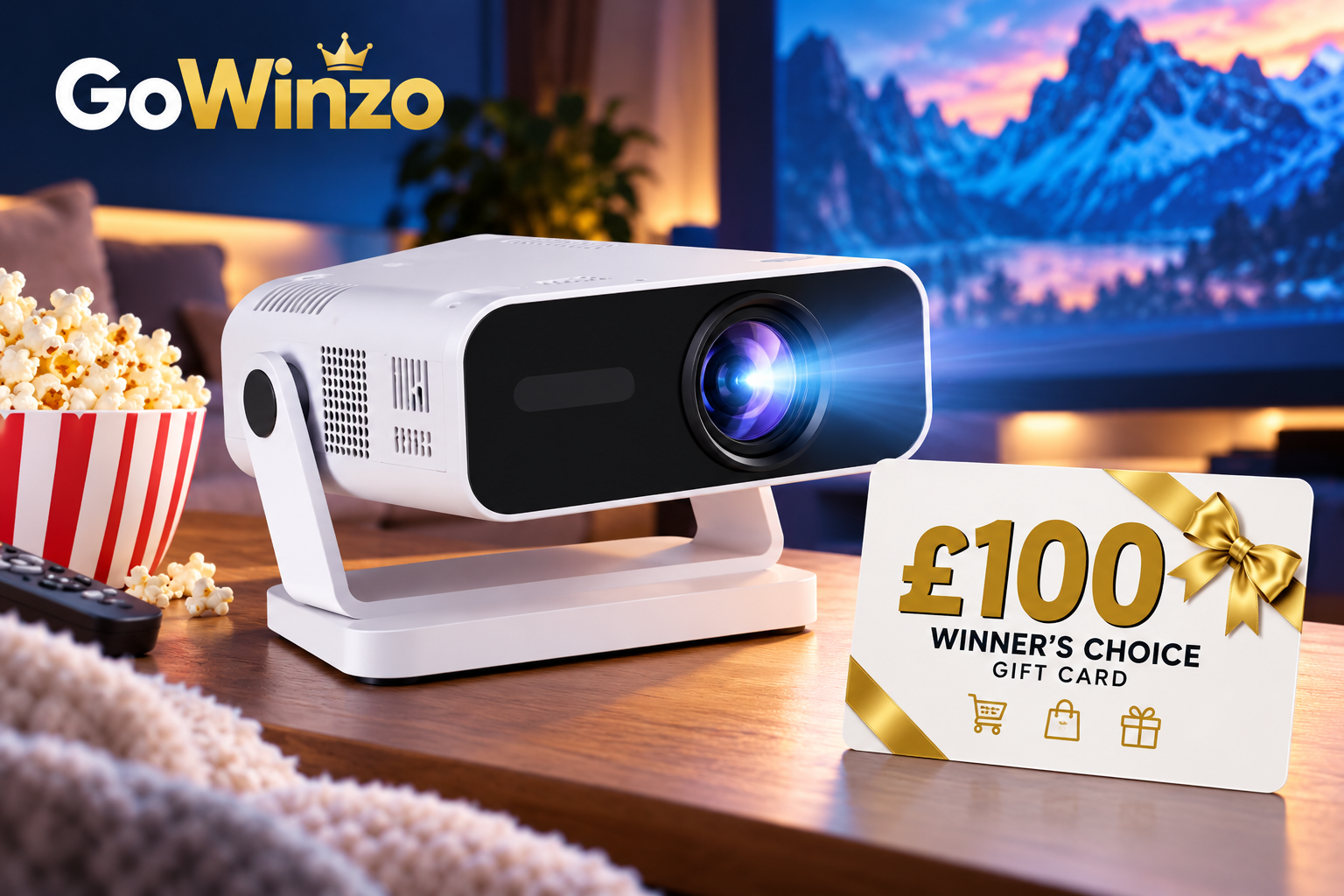 WIN A HOME CINEMA PROJECTOR + £100 SHOPPING GIFT CARD! 🍿🛍️